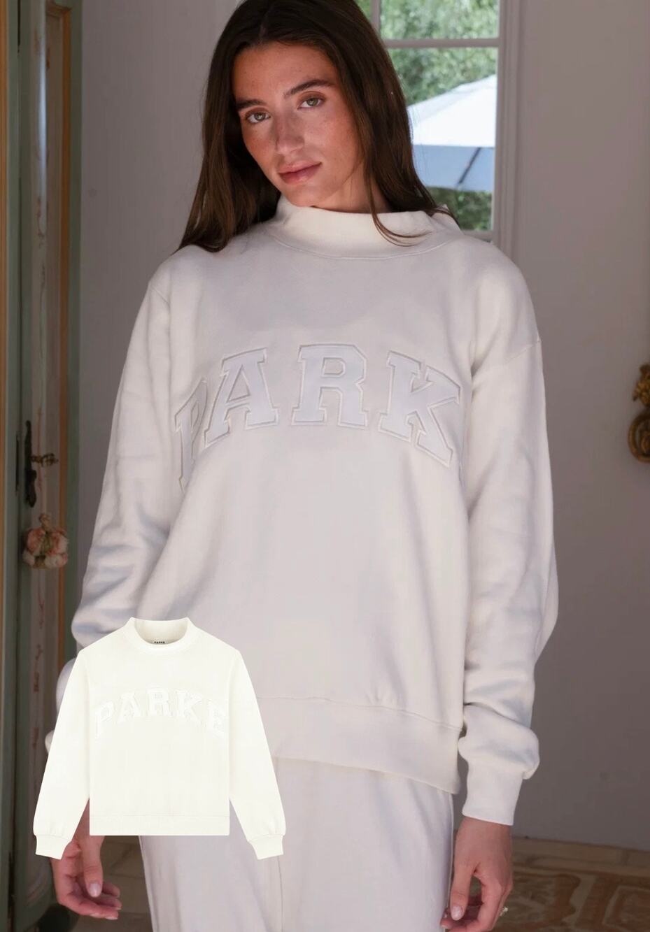 S/M PARKE Heritage Bridal Mockneck *pearl